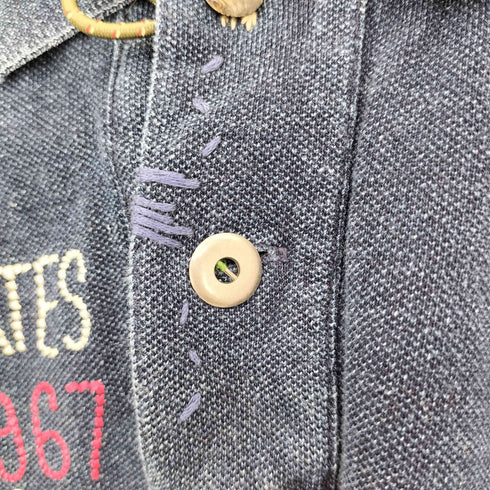 ポロバイラルフローレン Polo by RALPH LAUREN CUSTOM FIT 龍刺繍 ポロシャツ メンズ import:M