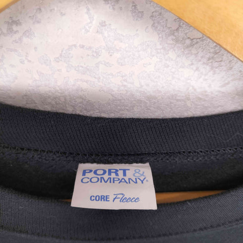 ポートアンドカンパニー PORT and COMPANY 企業ロゴラバーワッペンデザインスウェット メンズ M