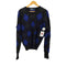 ポロバイラルフローレン Polo by RALPH LAUREN LAMBS WOOL100% アーガイル Vネックニット メンズ import:M