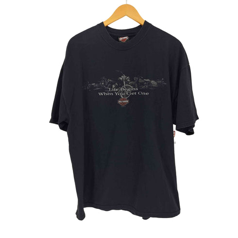 ハーレーダビッドソン HARLEY-DAVIDSON 00S USA製 両面プリント Tシャツ ©2005 メンズ 2XL
