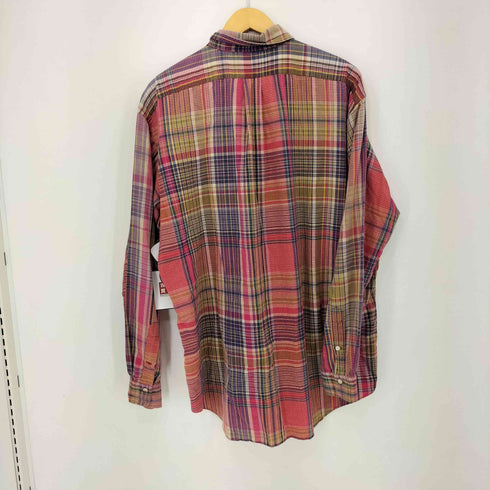 ラルフローレン RALPH LAUREN ポニー刺繍 コットン チェック B.D L/S シャツ メンズ import:L