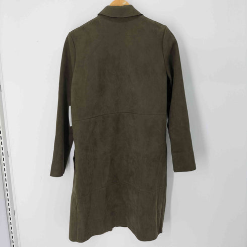ザラ ZARA スエード調ロングガウンコート レディース import:S