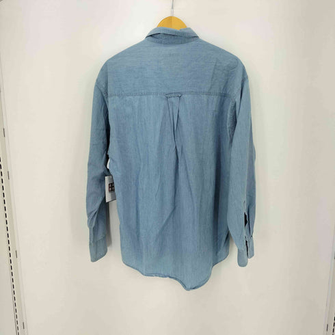 チャップスラルフローレン CHAPS RALPH LAUREN 80S コットン エンブレム刺繍 B.D L/S シャツ メンズ import:L