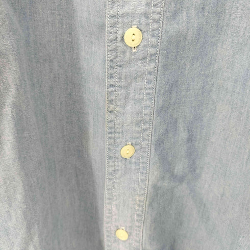 チャップスラルフローレン CHAPS RALPH LAUREN 80S コットン エンブレム刺繍 B.D L/S シャツ メンズ import:L