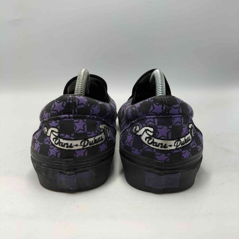 バンズ VANS Pukas コラボ スター チェッカー フラッグ スリッポン シューズ メンズ US:10