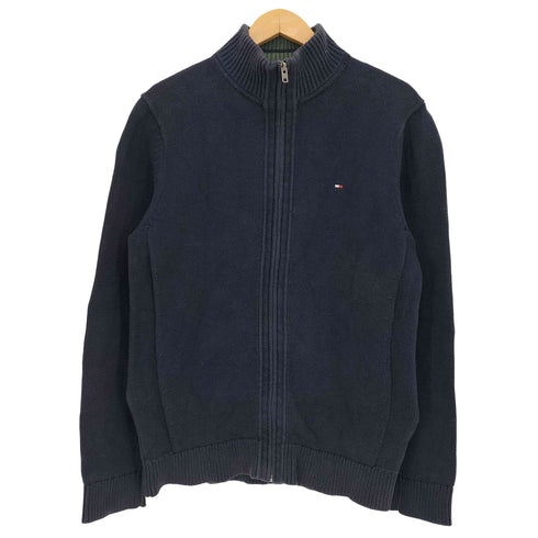トミーヒルフィガー TOMMY HILFIGER Premium Cotton ワンポイント ドライバーズニット メンズ JPN:L
