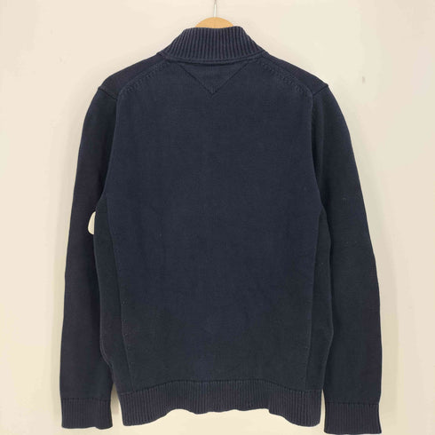 トミーヒルフィガー TOMMY HILFIGER Premium Cotton ワンポイント ドライバーズニット メンズ JPN:L