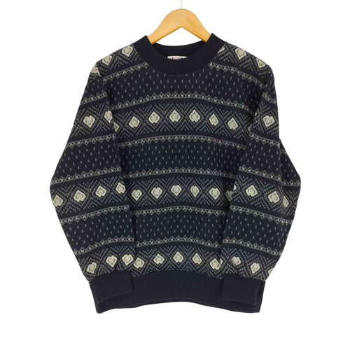 アイエスイッセイミヤケ I.S. ISSEY MIYAKE 80S ハートノルディック柄 クルーネックニット レディース 9