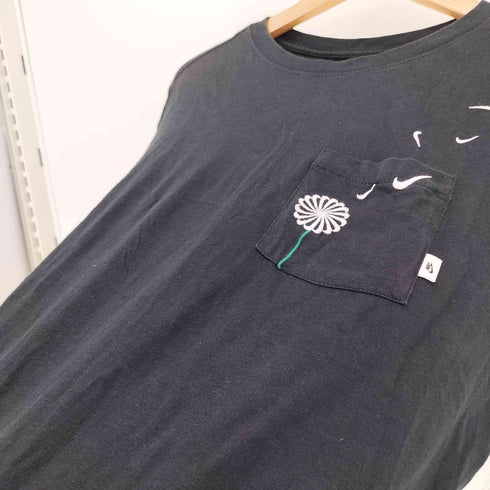 ナイキ NIKE 20SS NOVEL TEE スウッシュ ロゴ 刺繍 ノベル Tシャツ レディース import:M