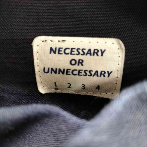 ネセサリーオアアンネセサリー Necessary or unnecessary ステッチデザインカバーオール メンズ JPN:1