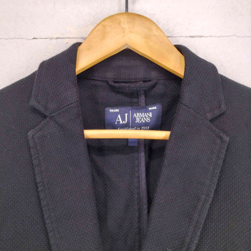 アルマーニジーンズ ARMANI JEANS コットンメッシュテーラードジャケット メンズ 48
