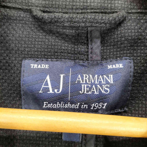 アルマーニジーンズ ARMANI JEANS コットンメッシュテーラードジャケット メンズ 48
