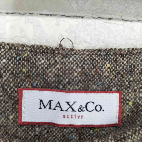 マックスアンドコー MAX & CO. サイドジップウールスラックス レディース 40