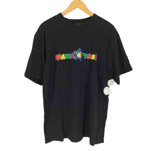 マナスタッシュ MANASTASH 企業ロゴパロデイ―プリントTシャツ メンズ L