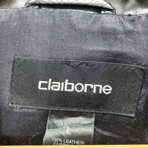 クレイボーン Claiborne リアルレザー比翼ジャケット メンズ JPN:L