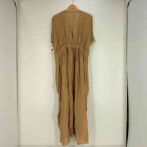 ザラ ZARA COLLECTION 05 ビーズデザイン ウエストコード Vネック ワンピース レディース import:S