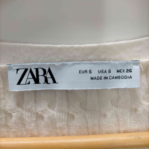 ザラ ZARA ケーブルニットカーディガン レディース import:S