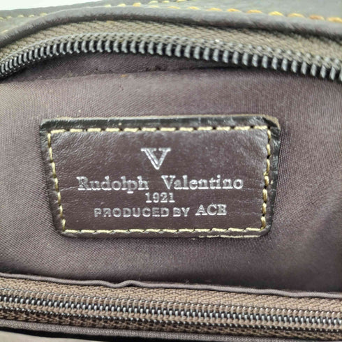 ルドルフ ヴァレンチノ Rudolph Valentino レザークラッチバッグ メンズ