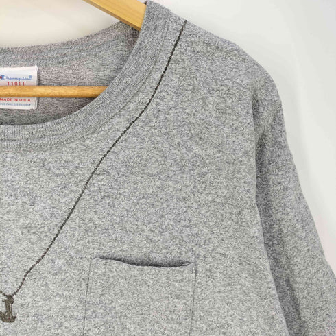 チャンピオン Champion USA製 T1011 フロントプリント クルーネックTシャツ メンズ import:XL