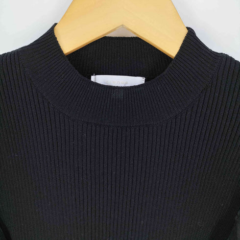 リエンダ rienda バルーンショルダーコンビKnit TOP レディース FREE
