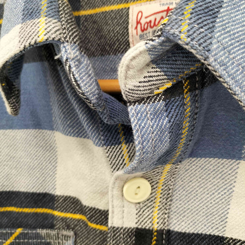 ヒューストン HOUSTON CHECK VIYELLA SHIRTS ビエラ チェック ネルシャツ メンズ import:M
