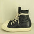 リックオウエンス RICK OWENS 17ss Ramones High 'Black Leather' メンズ 41