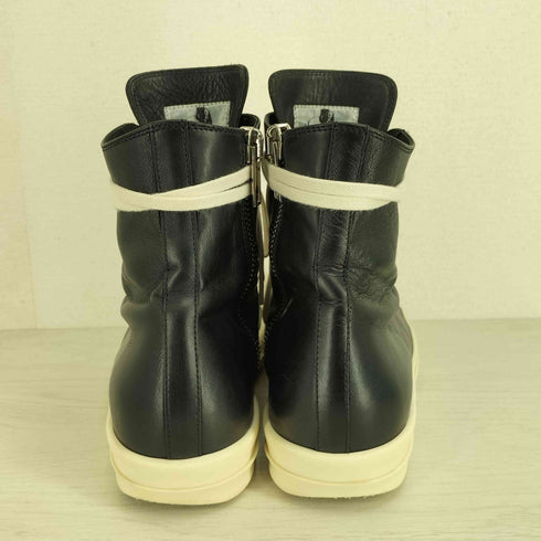 リックオウエンス RICK OWENS 17ss Ramones High 'Black Leather' メンズ 41