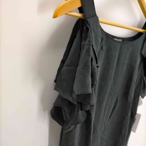 エンポリオアルマーニ EMPORIO ARMANI シルク100% フリルワンピース レディース EUR:40