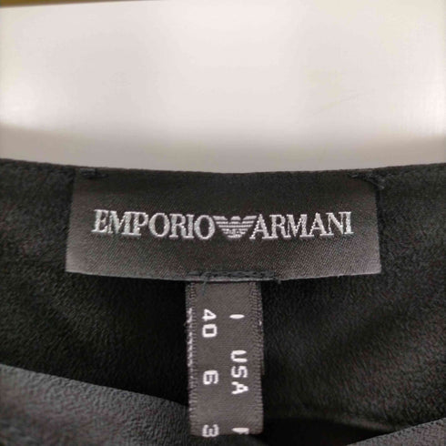 エンポリオアルマーニ EMPORIO ARMANI シルク100% フリルワンピース レディース EUR:40