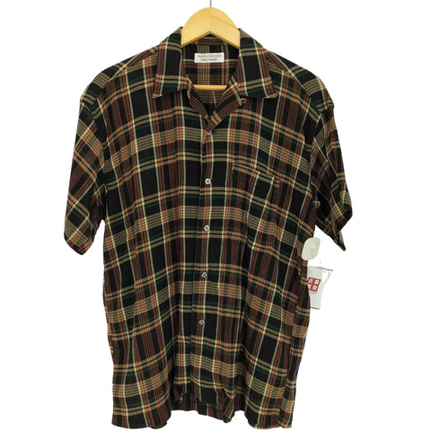 タケオキクチ TAKEO KIKUCHI OLD 初期 レーヨン混 オープンカラーシャツ シースルー メンズ JPN:2