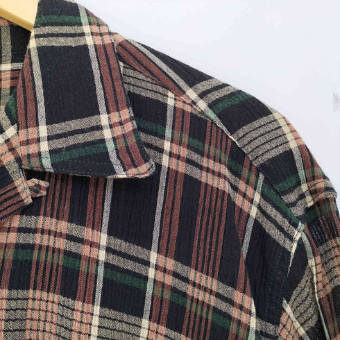 タケオキクチ TAKEO KIKUCHI OLD 初期 レーヨン混 オープンカラーシャツ シースルー メンズ JPN:2