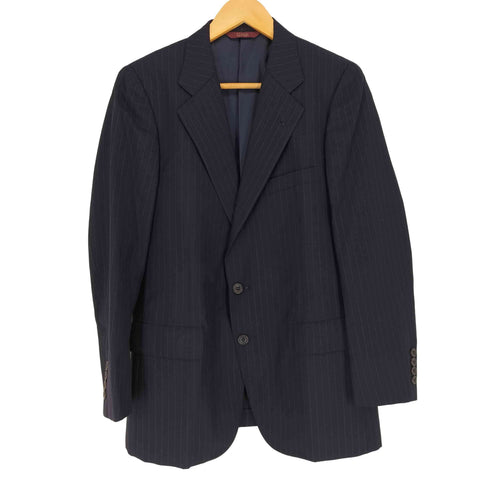 チャップスラルフローレン CHAPS RALPH LAUREN ストライプウールテーラードジャケット レディース