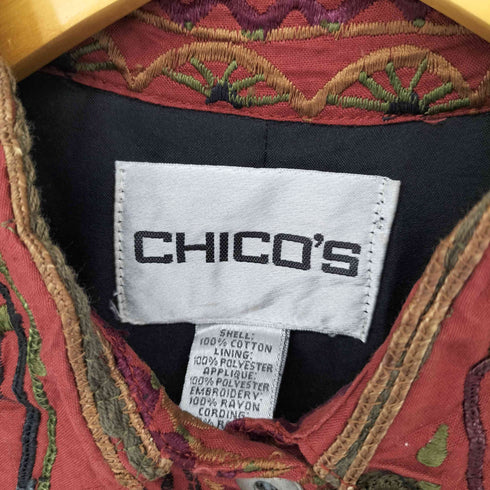 チコズデザイン CHICOS DESIGN ネイティブ刺繍 L/S ジャケット レディース