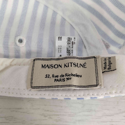 メゾンキツネ MAISON KITSUNE Jacquard Fox 5 Panel Cap ジャカード フォックス 5パネル キャップ メンズ