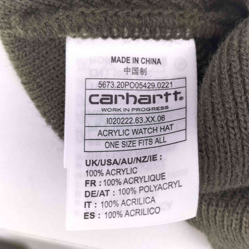 カーハート Carhartt ACRYLIC WATCH HAT アクリルビーニー メンズ ONE SIZE