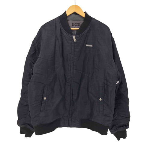 サウスポール SOUTHPOLE 90S ロゴチャーム リバーシブル フライトジャケット メンズ import:XL