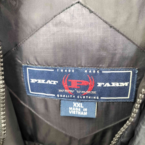 ファットファーム PHAT FARM 90S フーデッドダウンジャケット ビッグサイズ メンズ import:XXL