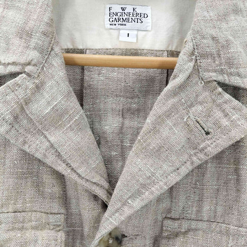 エフダブリューケーエンジニアードガーメンツ FWK engineered garments リネンサファリジャケット レディース