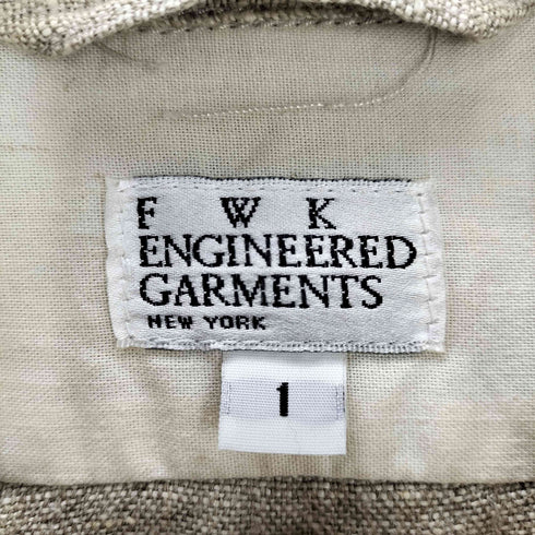 エフダブリューケーエンジニアードガーメンツ FWK engineered garments リネンサファリジャケット レディース