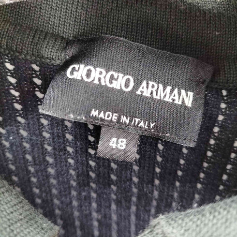 ジョルジオアルマーニ Giorgio Armani イタリア製 ニットポロシャツ メンズ EUR:48