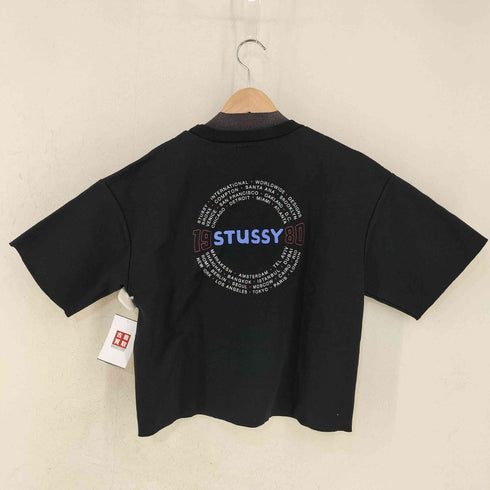 ステューシー Stussy WORLDWIDE クロップドカットソー レディース import:S