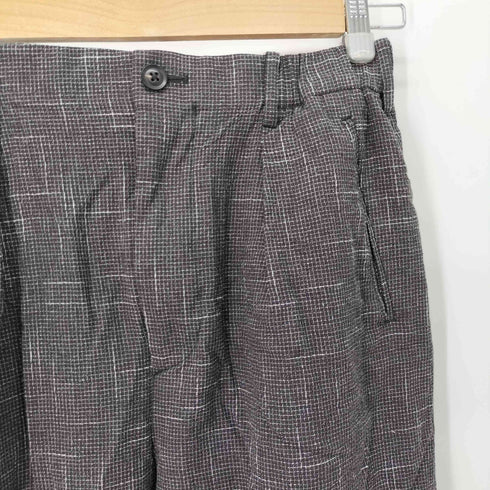 シティー CITY 21SS チェックワイドテーパードパンツ/CHECK WIDE TAPERED PANTS メンズ JPN:1