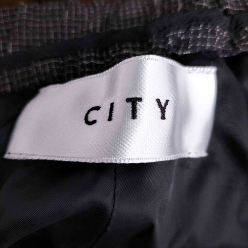 シティー CITY 21SS チェックワイドテーパードパンツ/CHECK WIDE TAPERED PANTS メンズ JPN:1