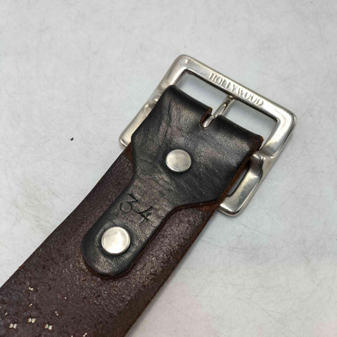 エイチティーシー HTC Overlay Peanut Belt スタッズ フラワー レザー オーバーレイ ピーナッツ ベルト メンズ 34