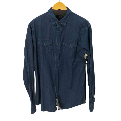 アルマーニジーンズ ARMANI JEANS デニムウエスタンシャツ メンズ import:L