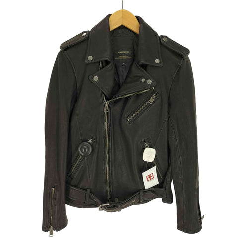 ジャックローズ JACKROSE ゴート オイル ネイキッド ダブル レザー ライダース ジャケット メンズ 3
