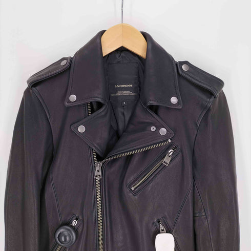 ジャックローズ JACKROSE ゴート オイル ネイキッド ダブル レザー ライダース ジャケット メンズ 3
