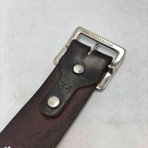 エイチティーシー HTC Rhine Stone Flower Belt レザー スタッズ ライン ストーン フラワー ベルト メンズ 34