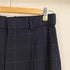 ユニクロ UNIQLO タックワイドパンツ(チェック・丈標準68~70cm) レディース L