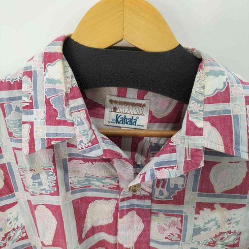 カハラ KAHALA 総柄 プルオーバーアロハシャツ メンズ import:L